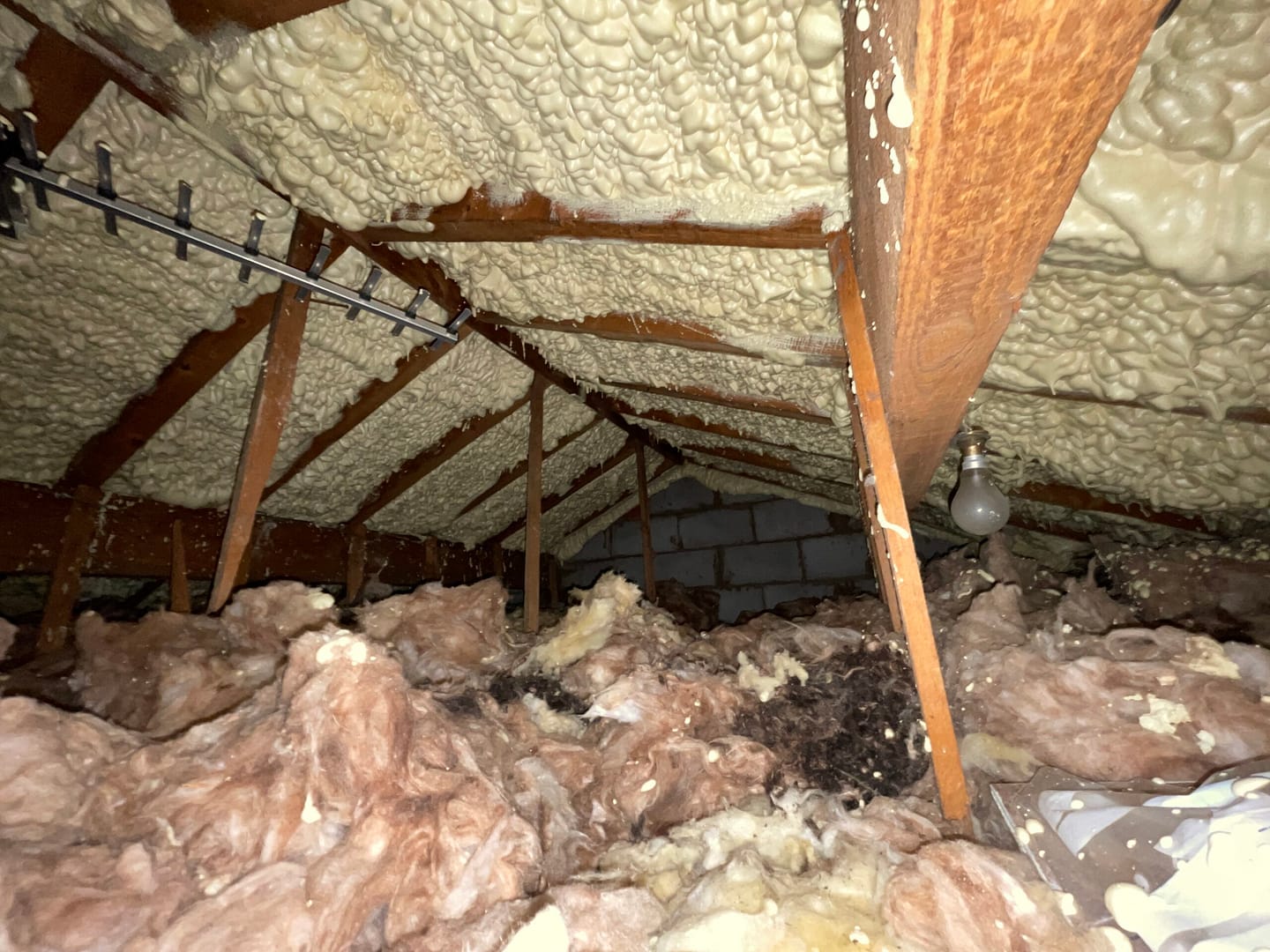 spray foam insulation in loft