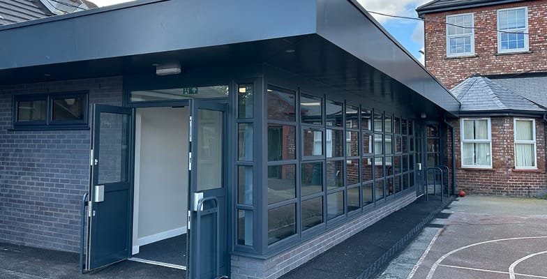 Project update: Completion of Kitchen / Dining Extension at Warrington School